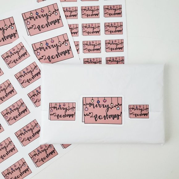 LB045 Custom Poshmark Stickers Christmas Shipping Supplies Labels [Price Firm] - Picture 7 of 10